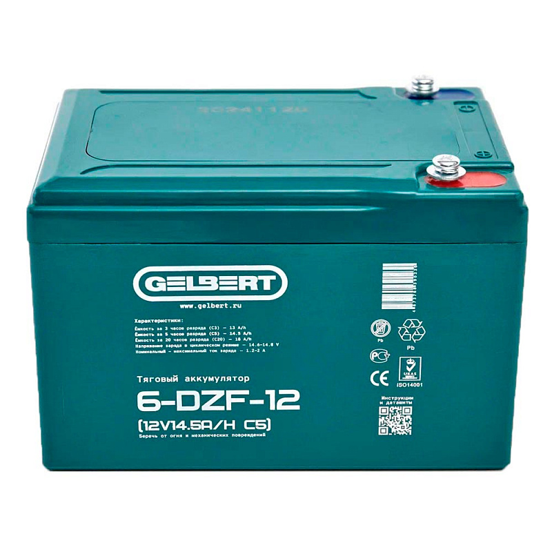 Аккумулятор Gelbert 6-DZF-12