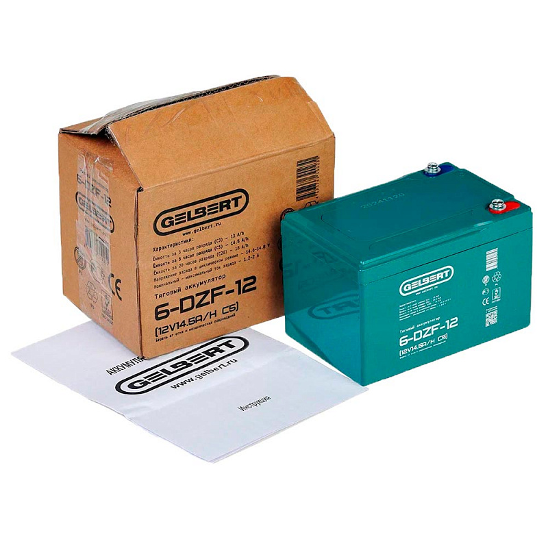 Аккумулятор Gelbert 6-DZF-12