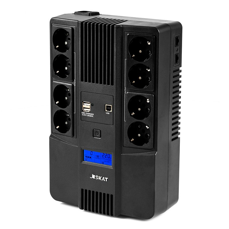 ИБП SKAT-UPS 1000-AID-IN-1x9-8