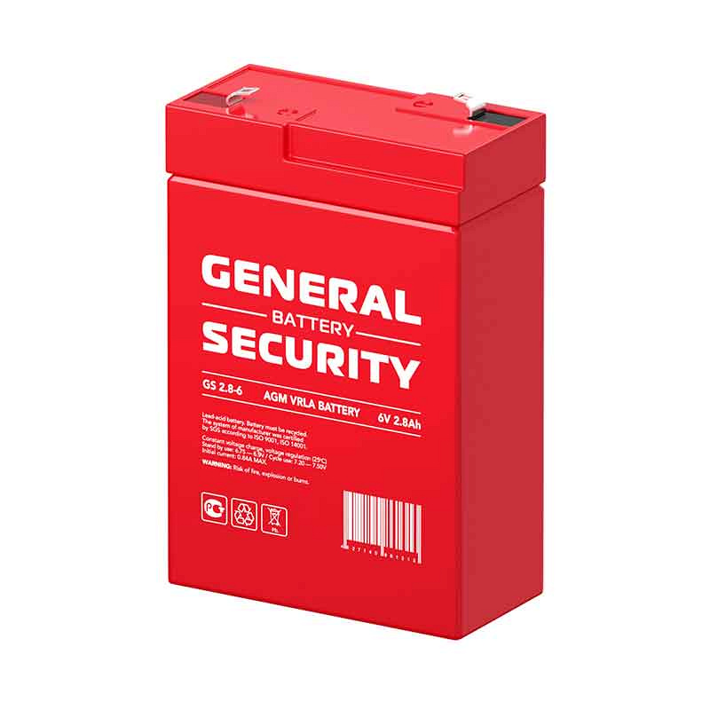 Аккумулятор General Security GS 2.8-6