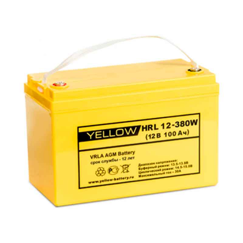 Аккумулятор YELLOW HRL 12-380W