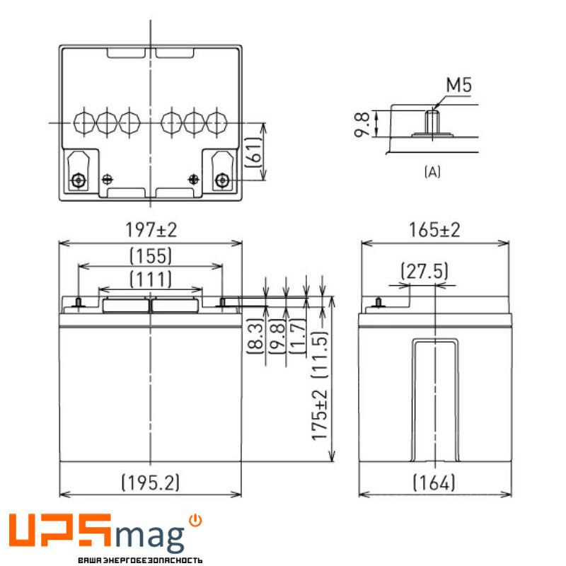 Аккумулятор Panasonic LC-P1242AP