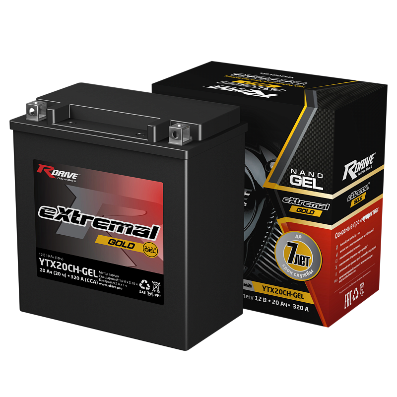 RDRIVE EXTREMAL GOLD YTX20CH-GEL