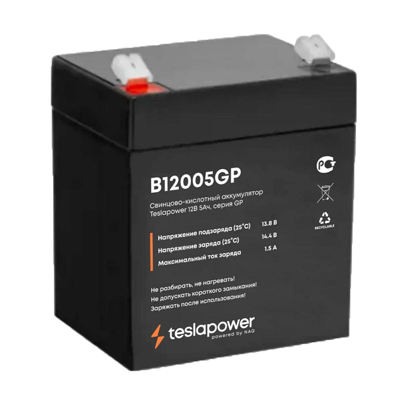 Teslapower 12В 5Ач, серия GP 