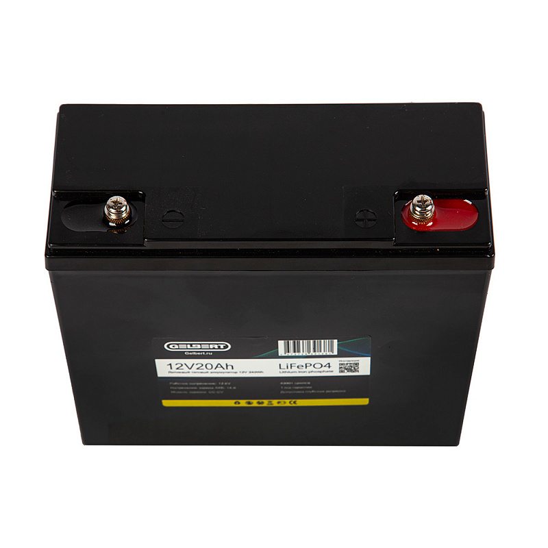 Аккумулятор Gelbert LiFePO4 (12В, 20 Ач)