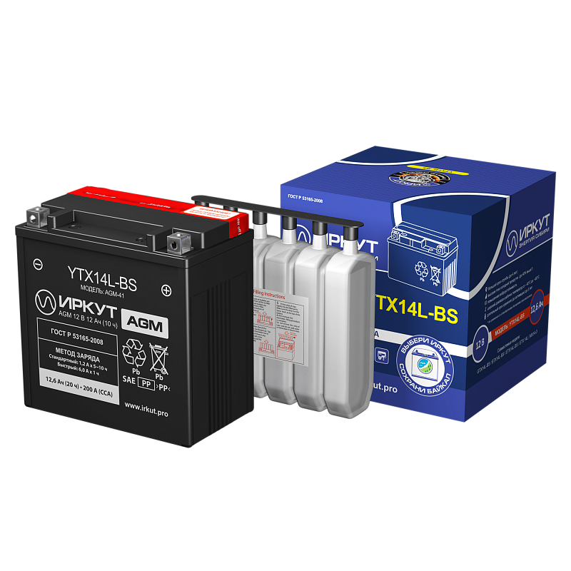 Иркут YTX14L-BS