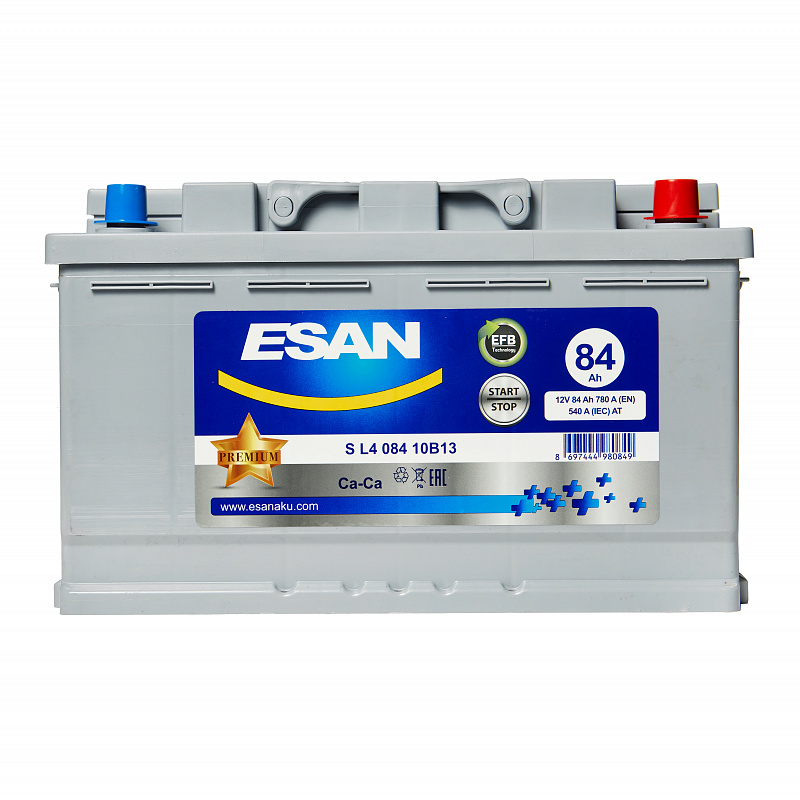 ESAN EFB Start-Stop S L4 084 10B13, 84 Ач, L4 DIN EFB, 0/1