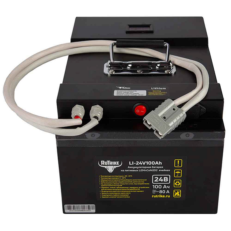 Аккумулятор RuTrike (18650 MnCoNi) 24V100A/H
