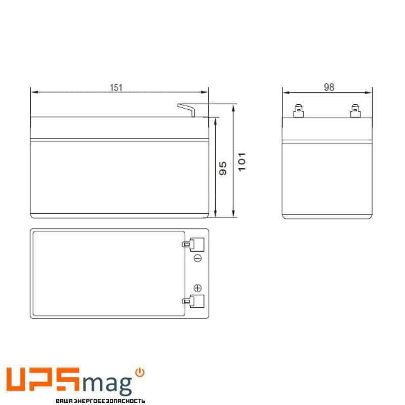 Аккумулятор Etalon FS 1212