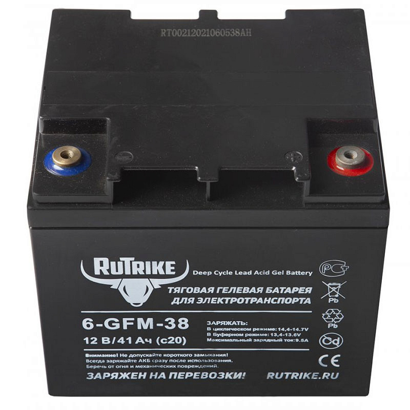 Аккумулятор RuTrike 6-GFM-38