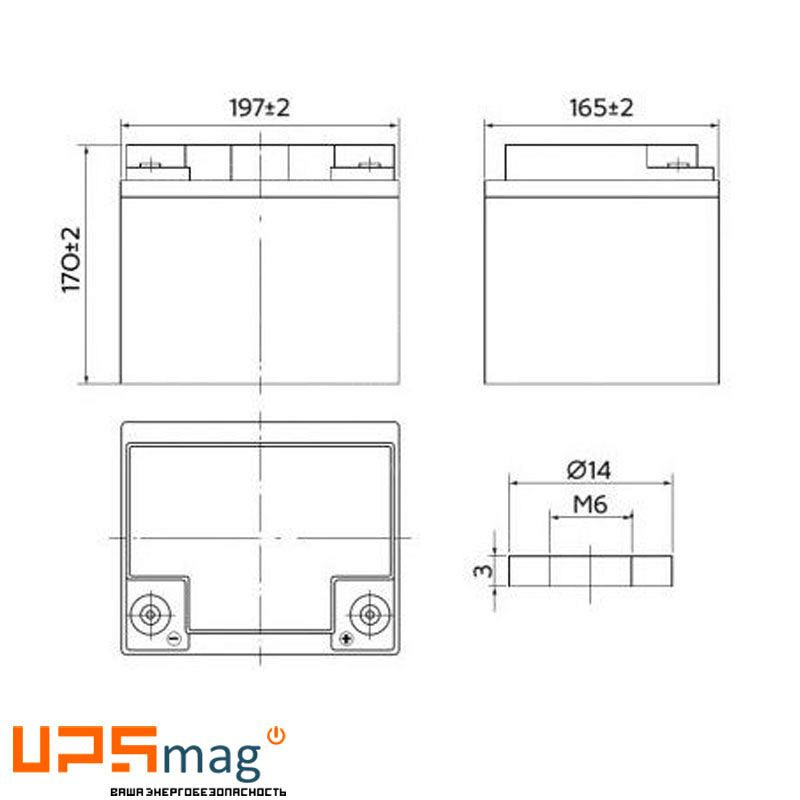Аккумулятор Yellow GB 12-33