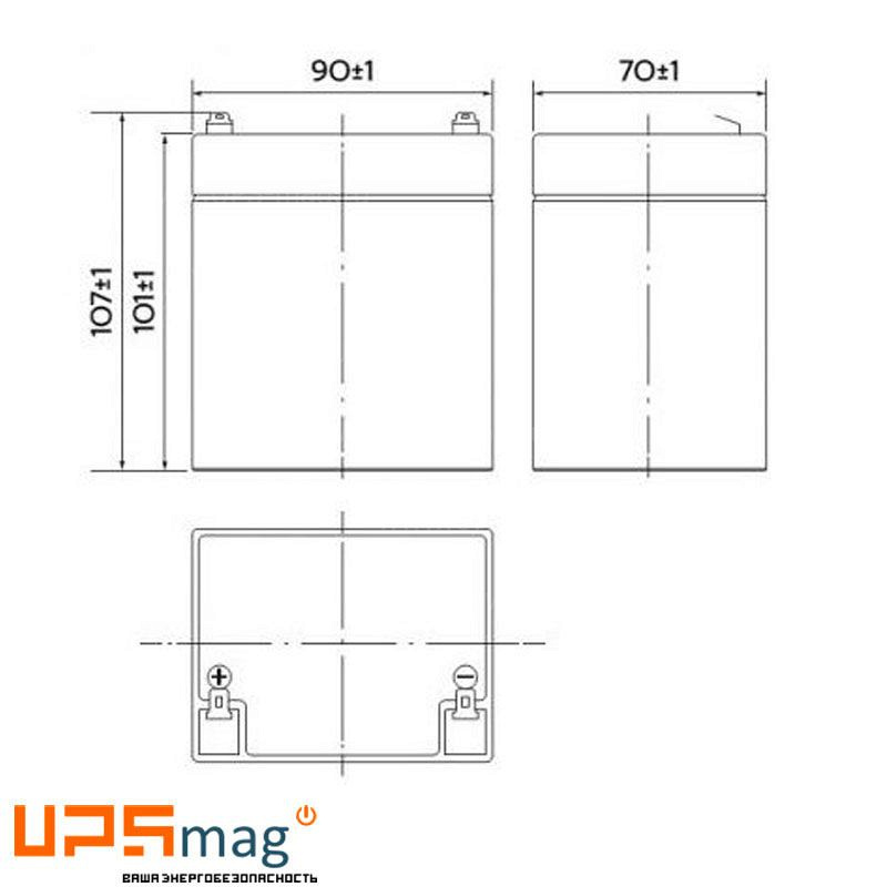 Аккумулятор Yellow HR 12-5