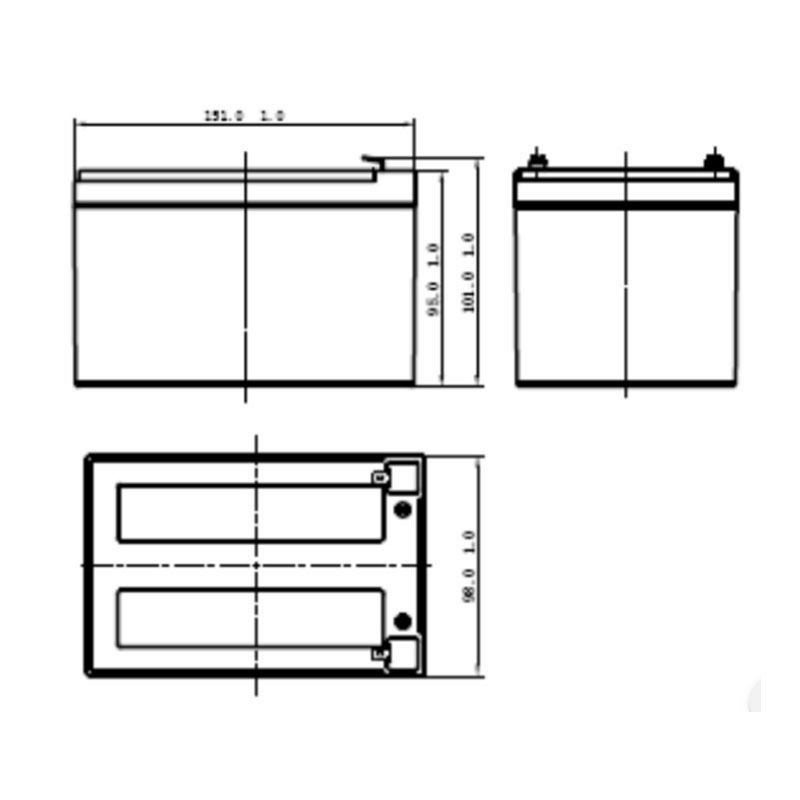 Аккумулятор Ventura HR 1251W