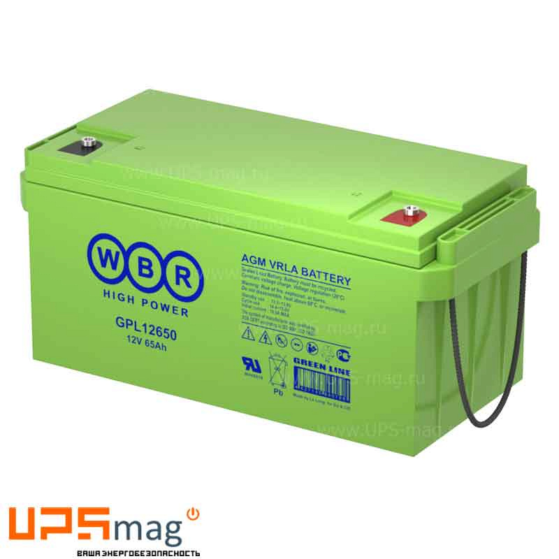 Аккумулятор WBR GPL12650