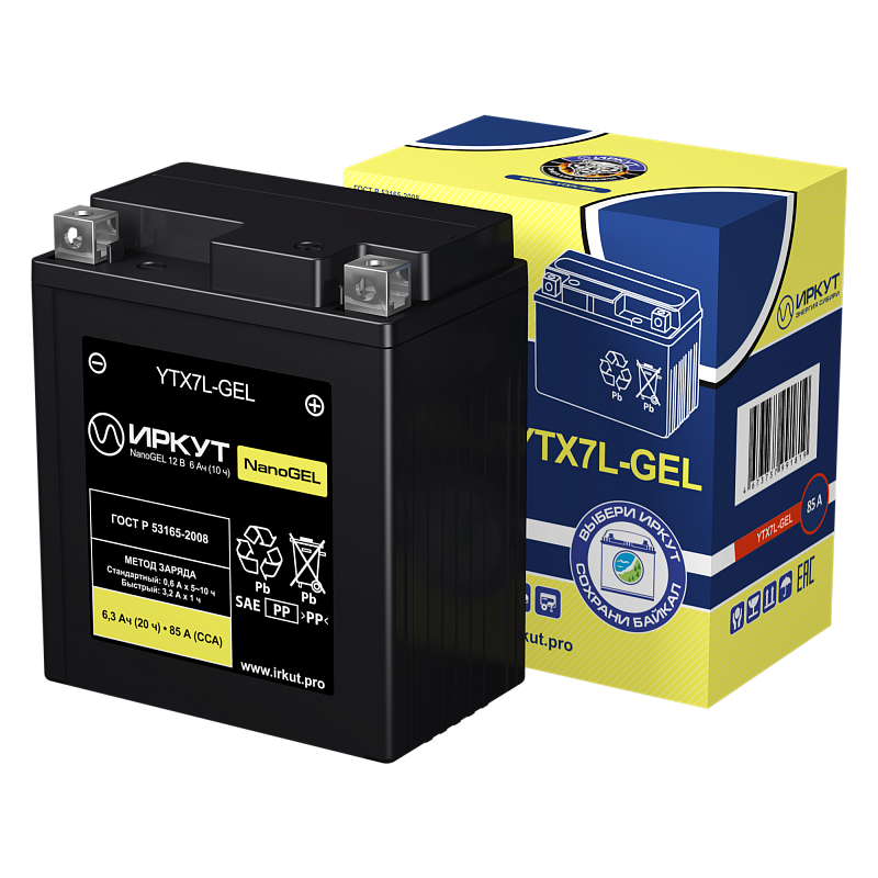 Иркут YTX7L-GEL