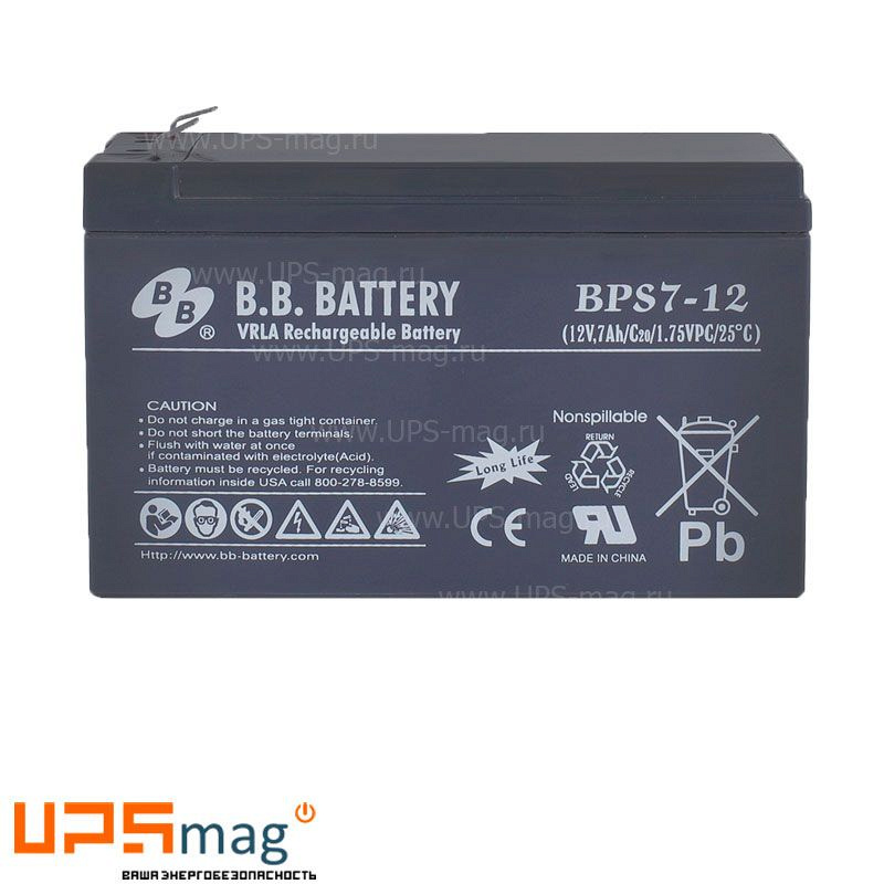 Аккумулятор BB Battery BPS 7-12