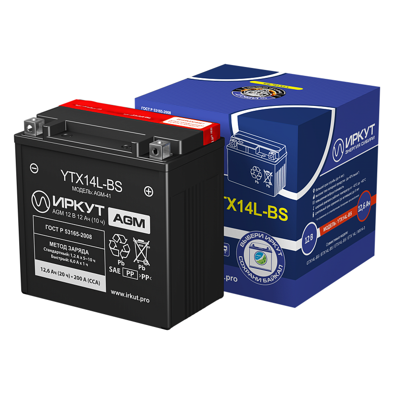 Иркут YTX14L-BS
