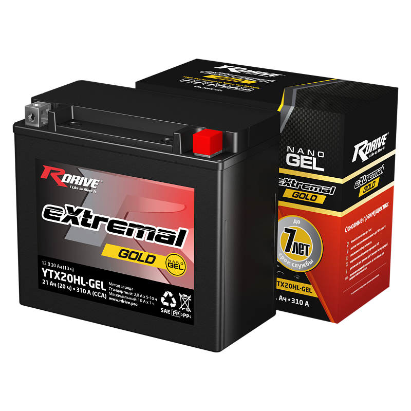 RDRIVE EXTREMAL GOLD YTX20HL-GEL